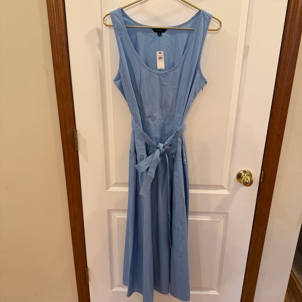 Banana Republic NWT! Size 8 Sky Blue Belted Tank Dress $140.00